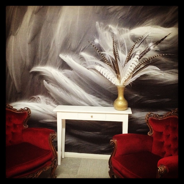 The Feather mural in my office